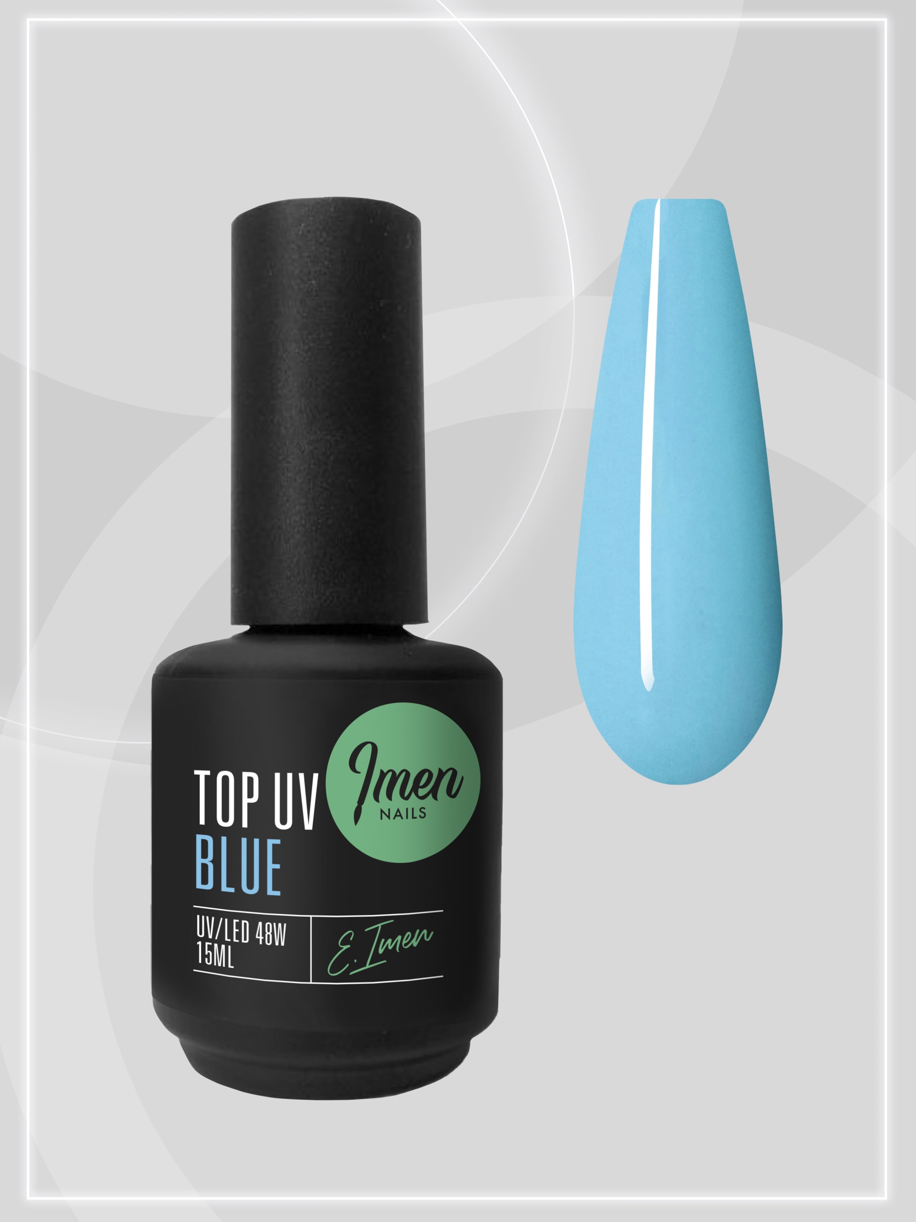 Top Color Blue (топ без липкого слоя, голубой) Imen, 15мл