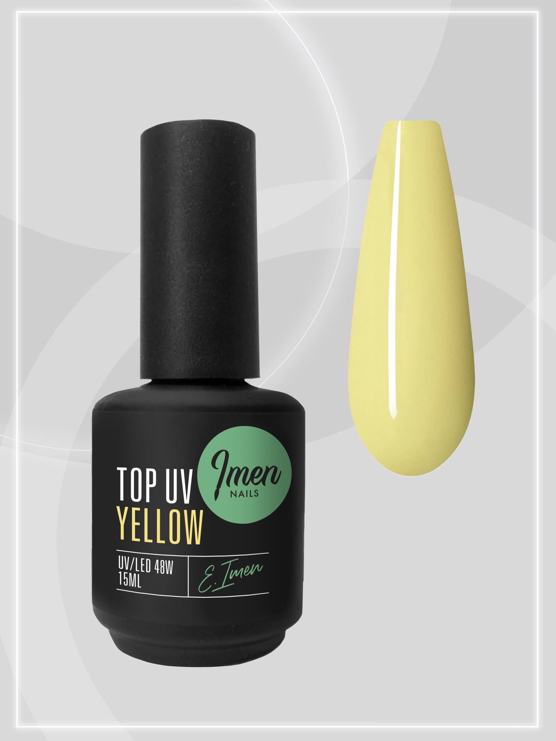 Top Color Yellow (топ без липкого слоя, желтый) Imen, 15мл